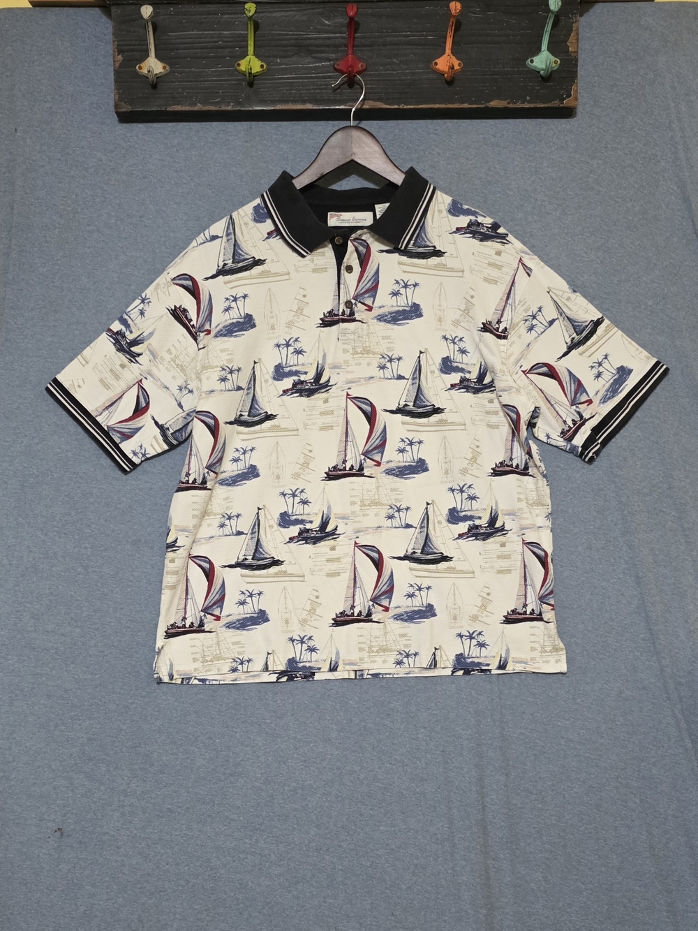 American Summer Nautical Polo Shirt